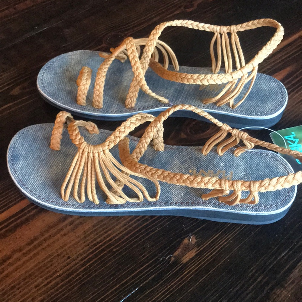 new PLAKA sandals for women size 10
